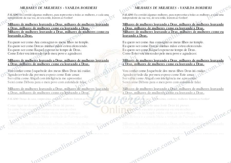Prévia de Milhares de Mulheres