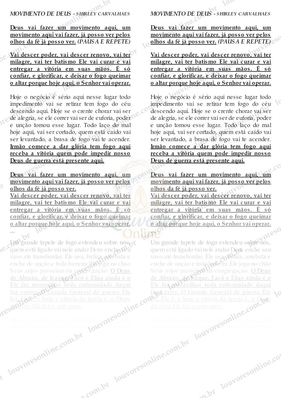 Prévia de Movimento de Deus