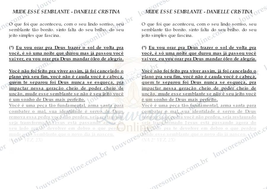 Prévia de Mude Esse Semblante
