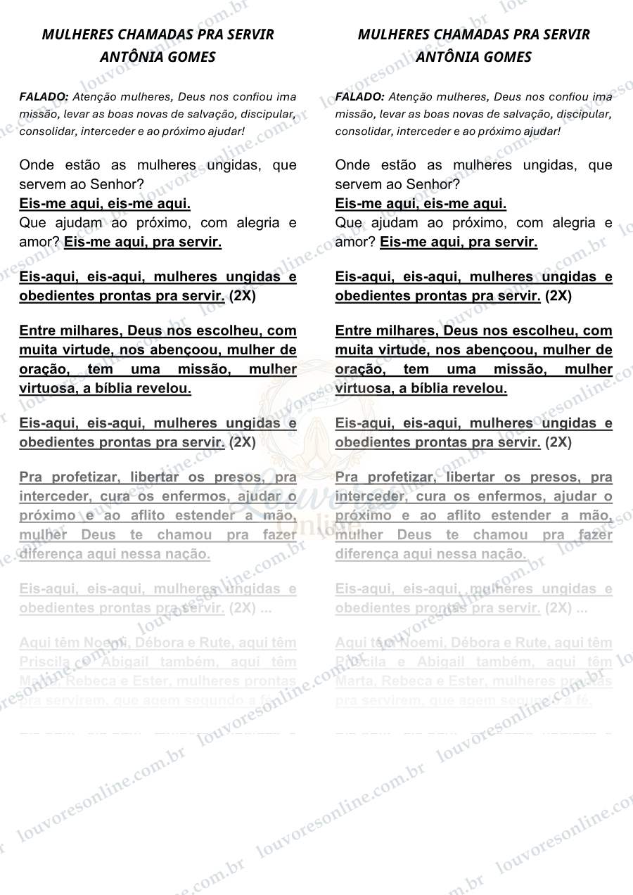 Prévia de Mulheres Chamadas Pra Servir