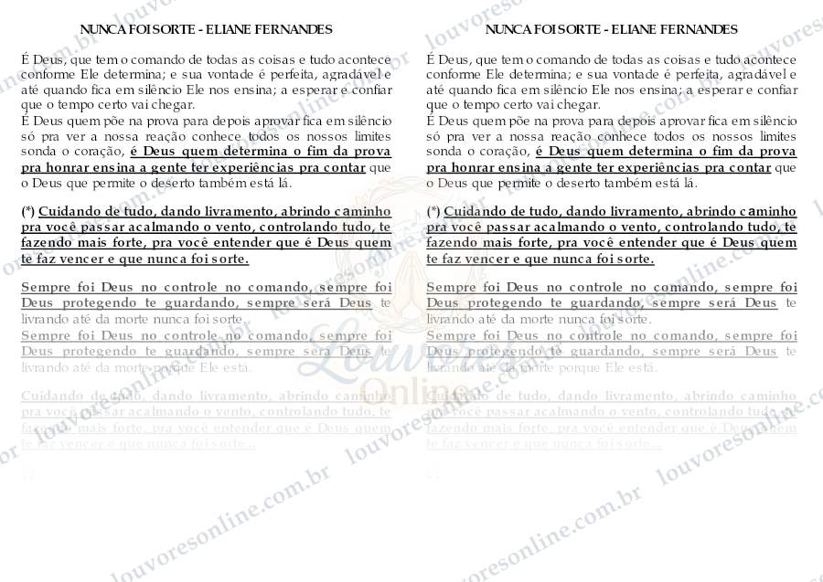 Prévia de Nunca Foi Sorte
