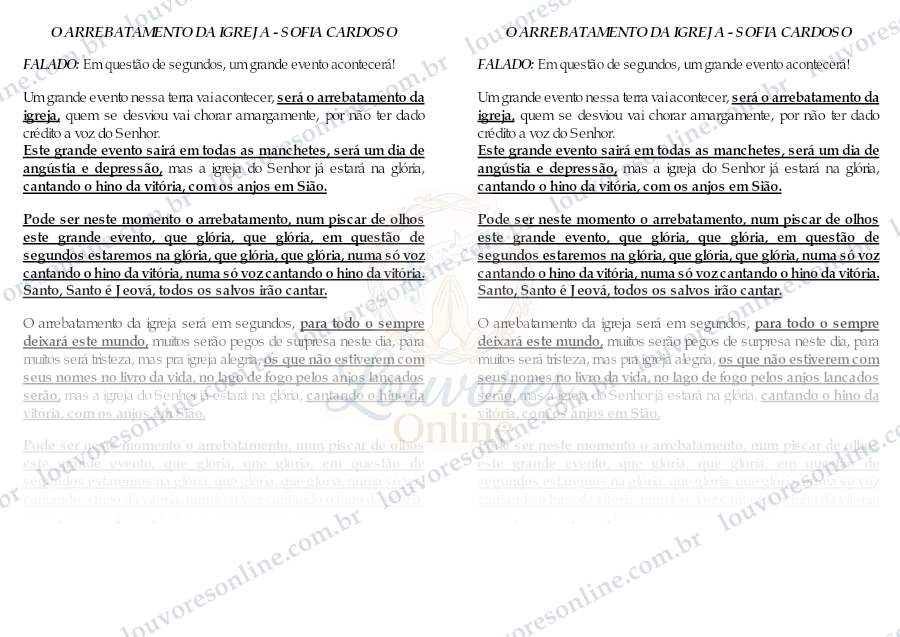 Prévia de O Arrebatamento da Igreja