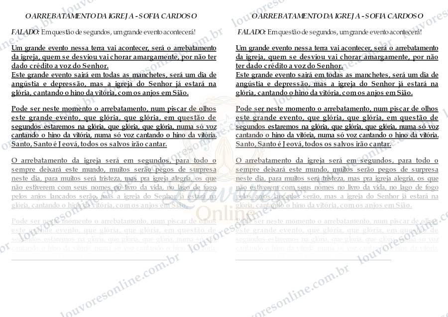 Prévia de O Arrebatamento da Igreja