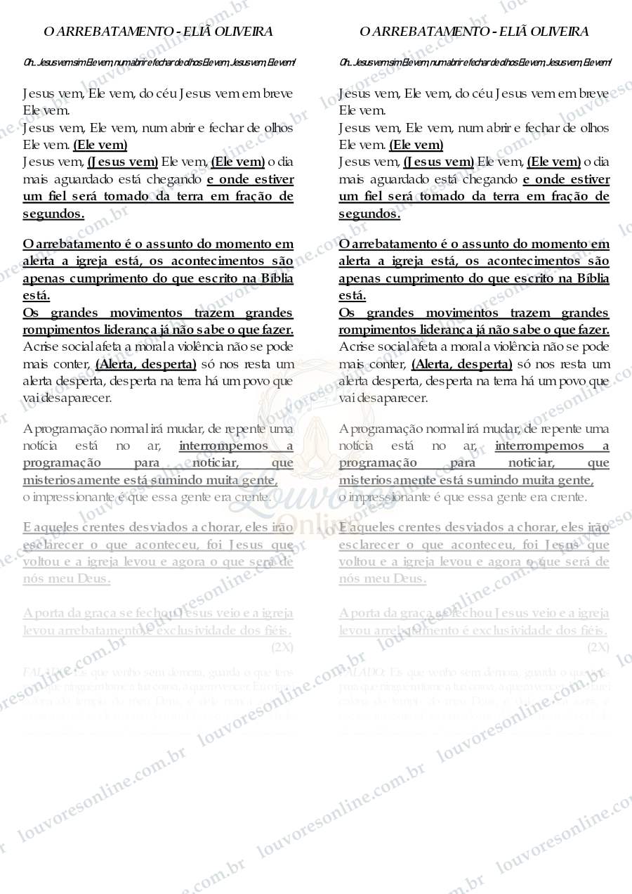 Prévia de O Arrebatamento