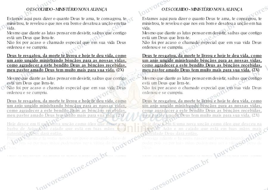 Prévia de O Escolhido