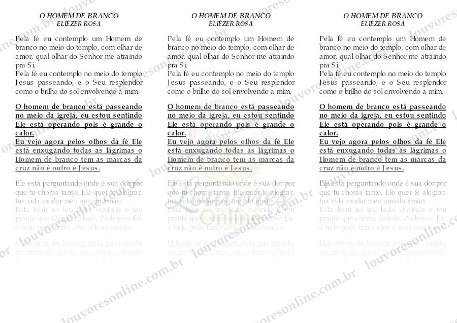 Prévia de O Homem de Branco