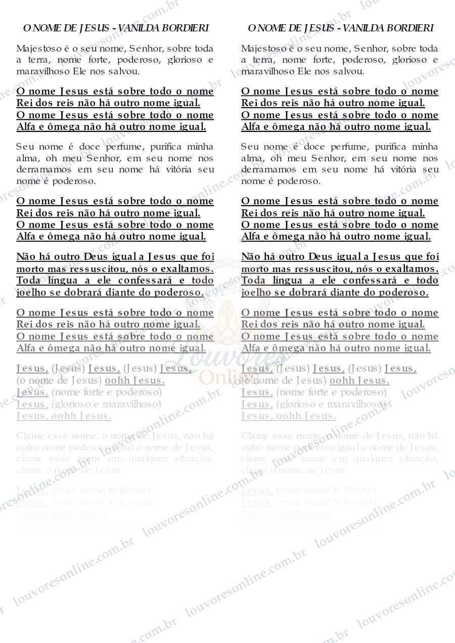 Prévia de O Nome de Jesus