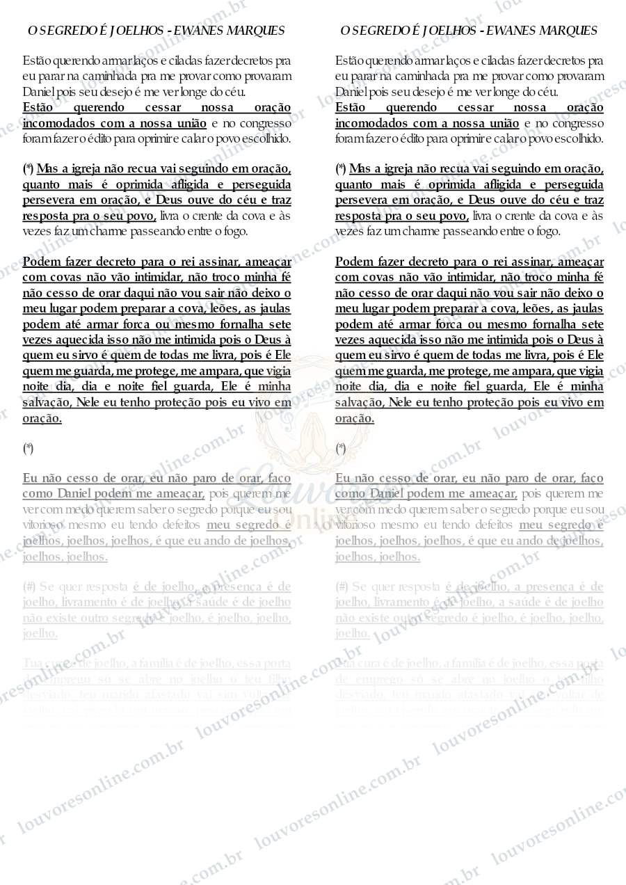 Prévia de O Segredo É Joelhos