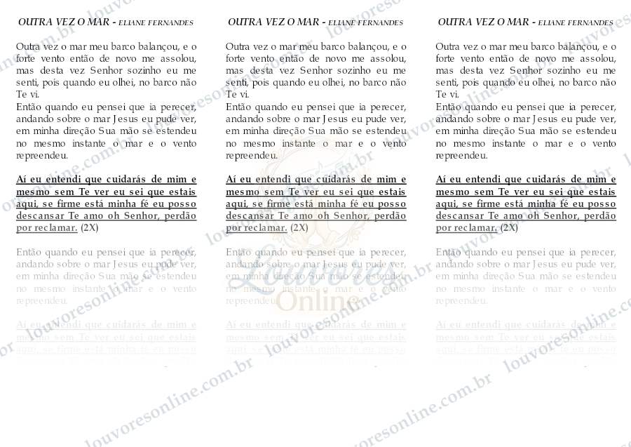 Prévia de Outra Vez o Mar