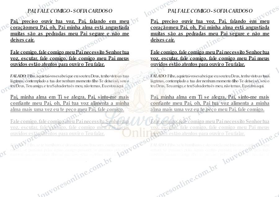 Prévia de Pai, Fale Comigo
