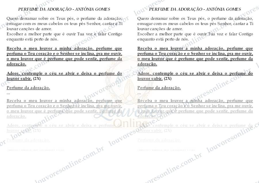 Prévia de Perfume da Adoração