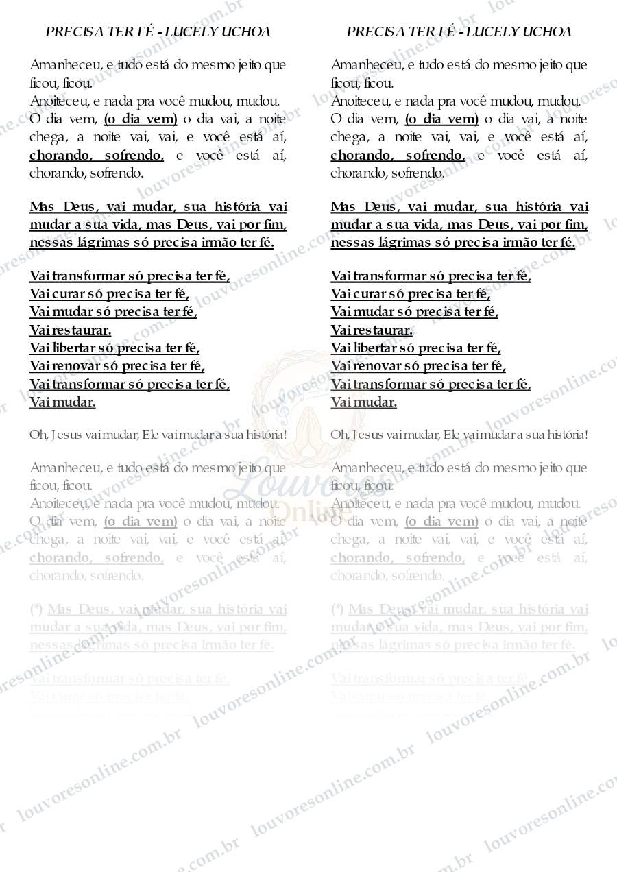 Prévia de Precisa Ter Fé