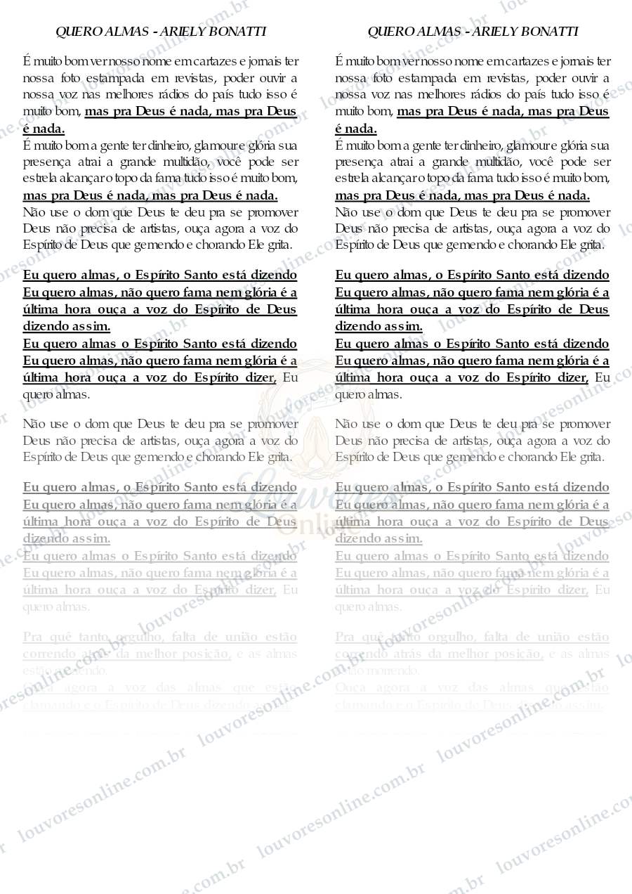Prévia de Quero Almas
