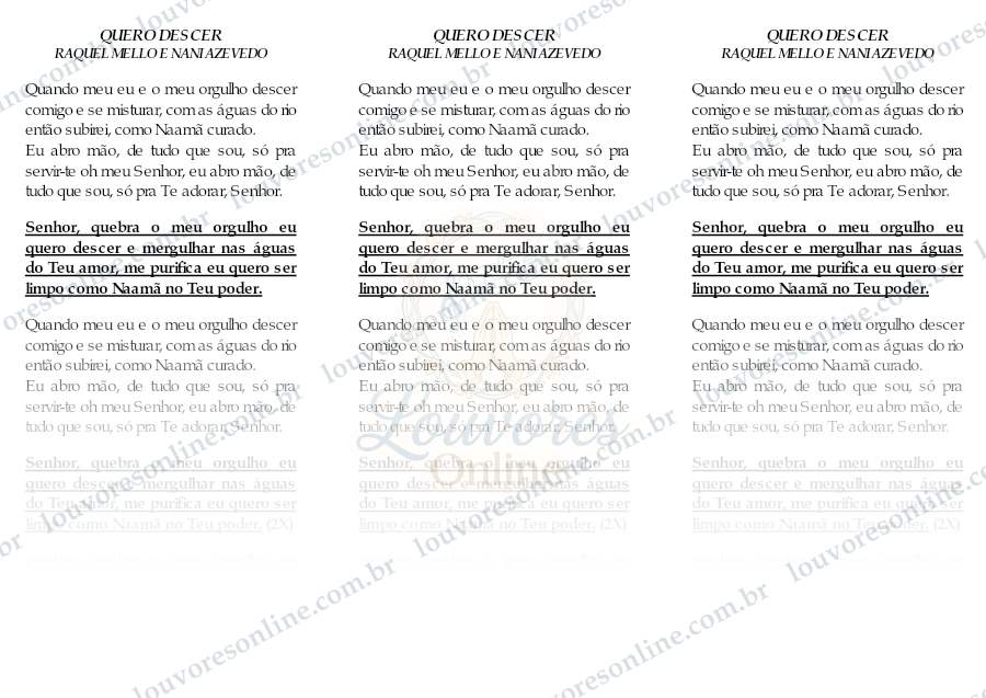 Prévia de Quero Descer