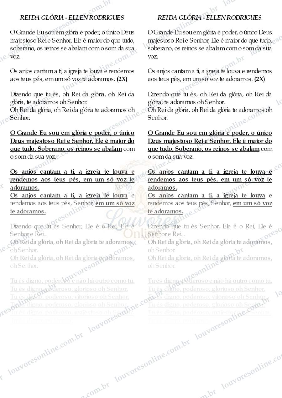 Prévia de Rei da Glória