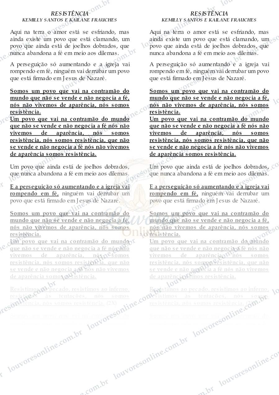 Prévia de Resistência