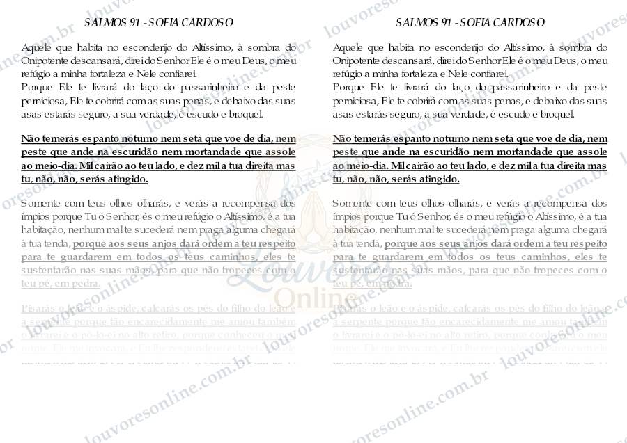 Prévia de Salmos 91