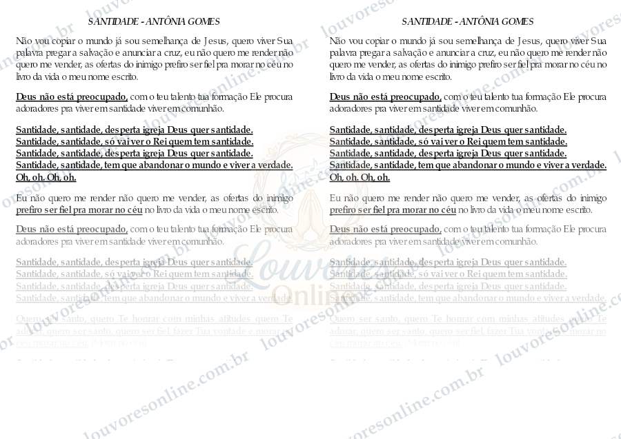 Prévia de Santidade