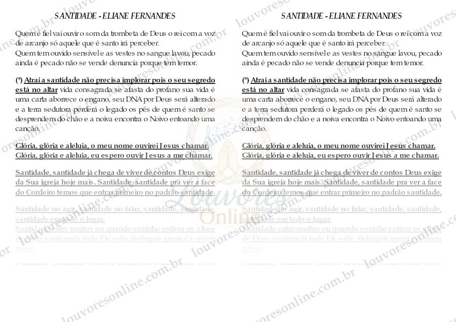 Prévia de Santidade