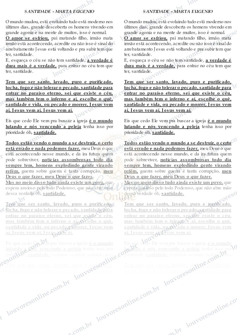 Prévia de Santidade