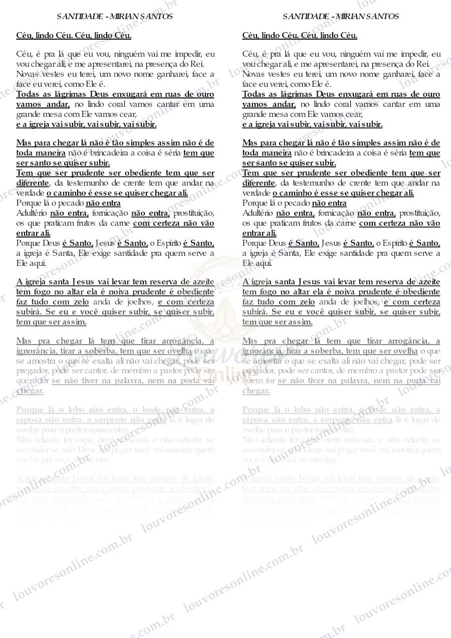 Prévia de Santidade