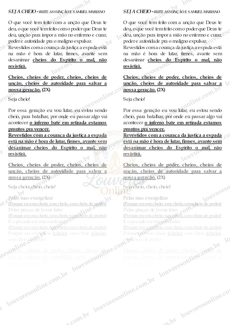 Prévia de Seja Cheio
