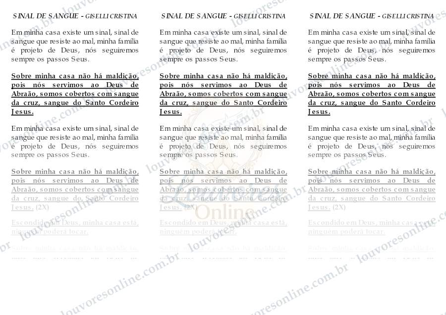 Prévia de Sinal de Sangue