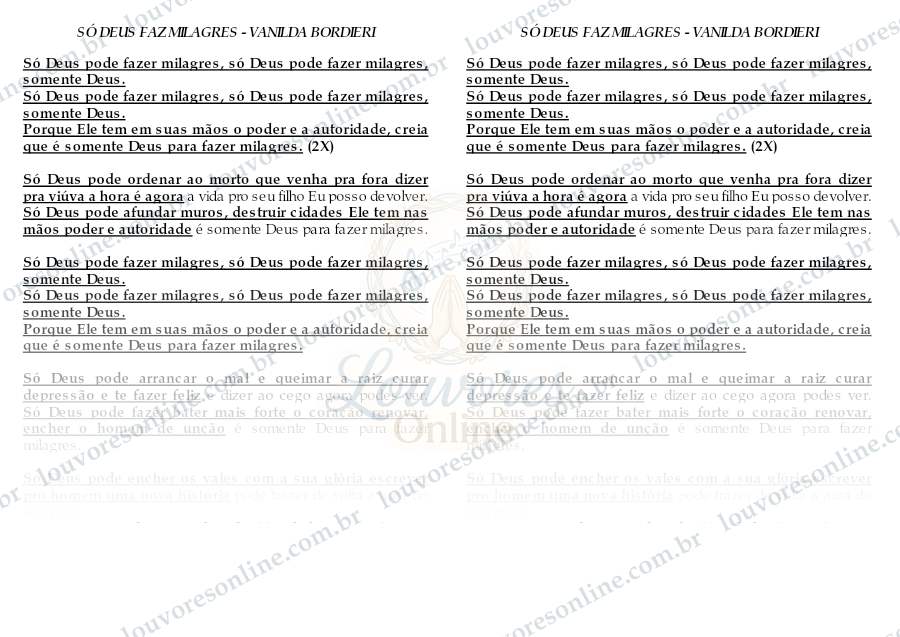 Prévia de Só Deus Faz Milagres