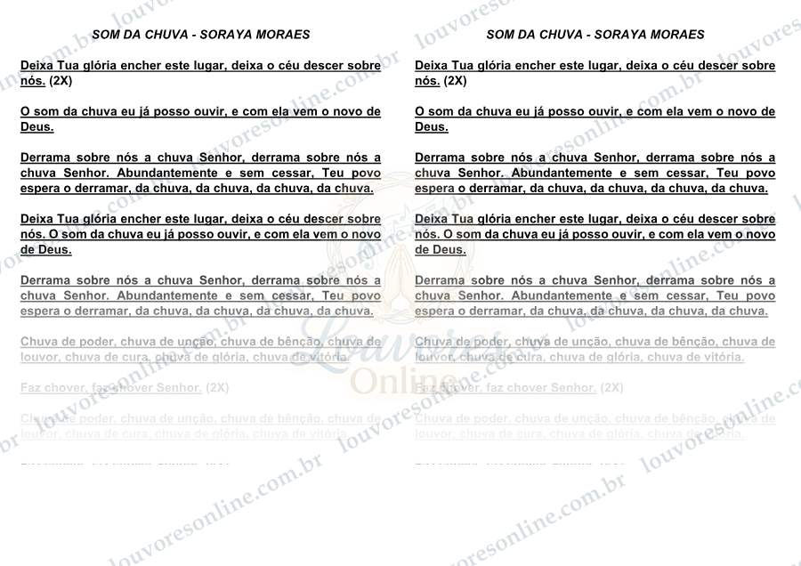 Prévia de Som da Chuva