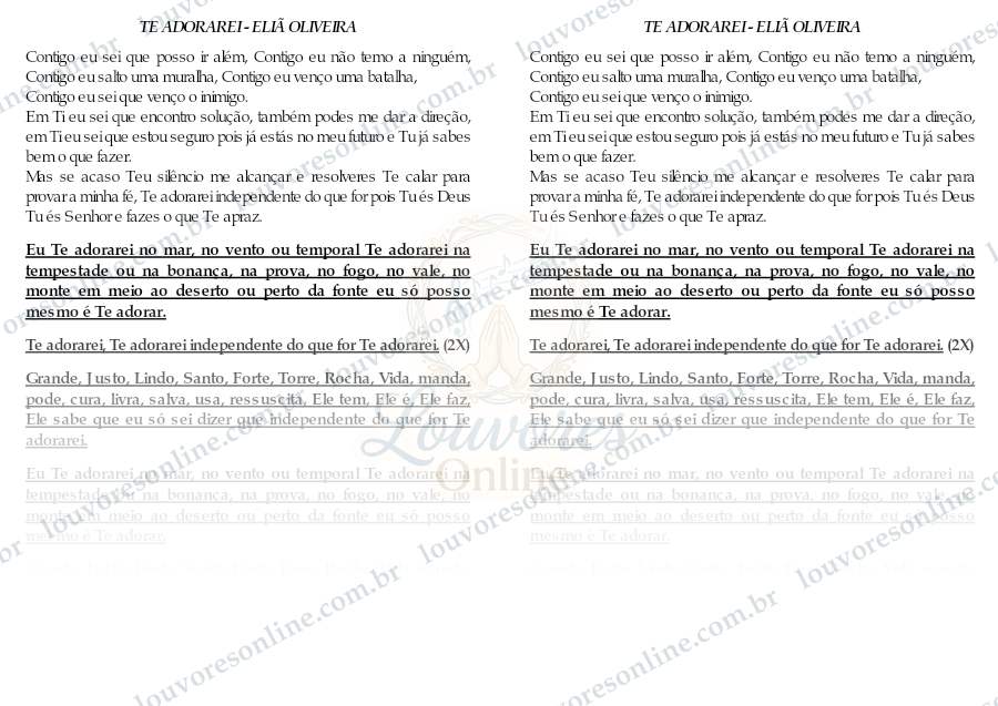 Prévia de Te Adorarei