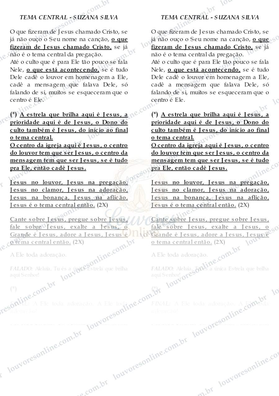 Prévia de Tema Central