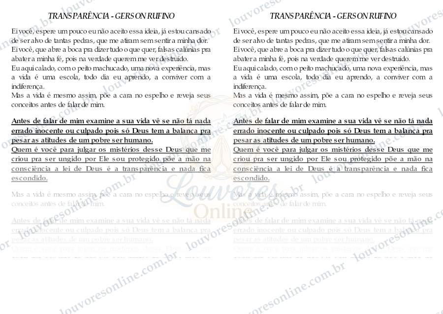 Prévia de Transparência