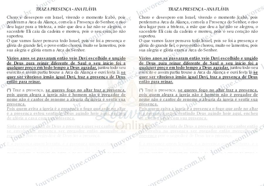 Prévia de Traz a Presença