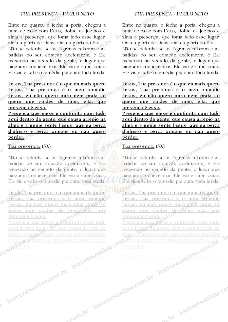 Prévia de Tua Presença