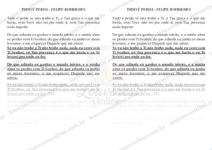Prévia de Tudo É Perda