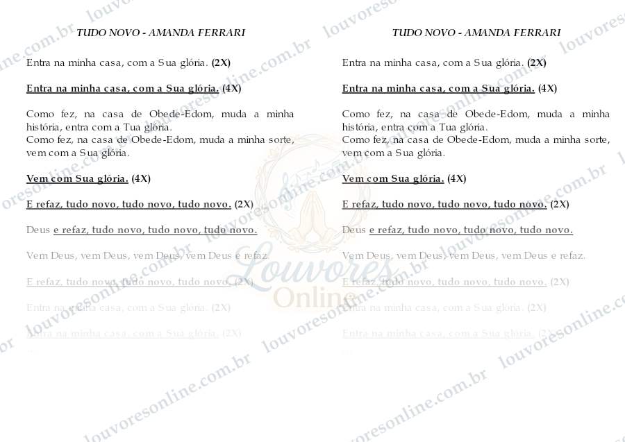 Prévia de Tudo Novo
