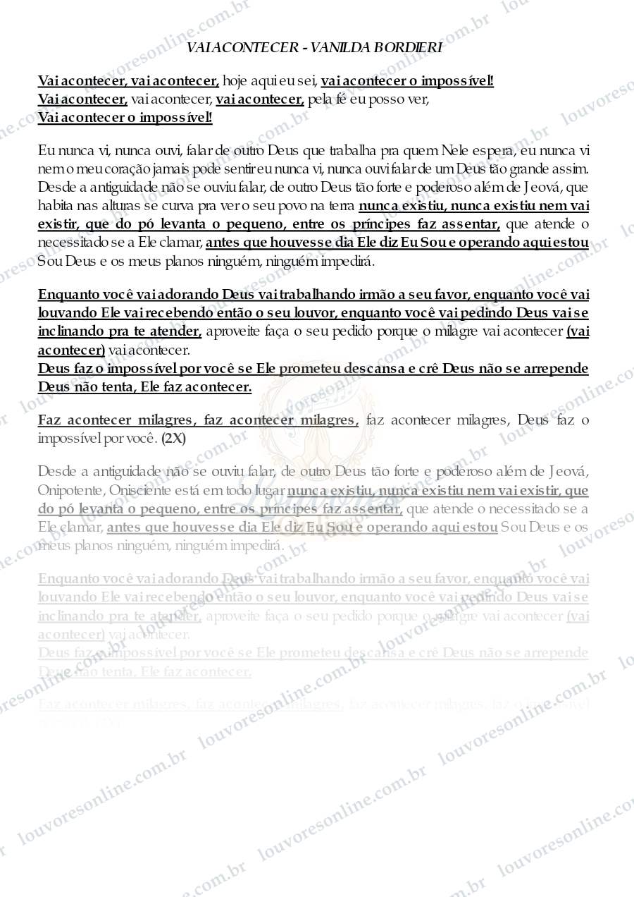 Prévia de Vai Acontecer