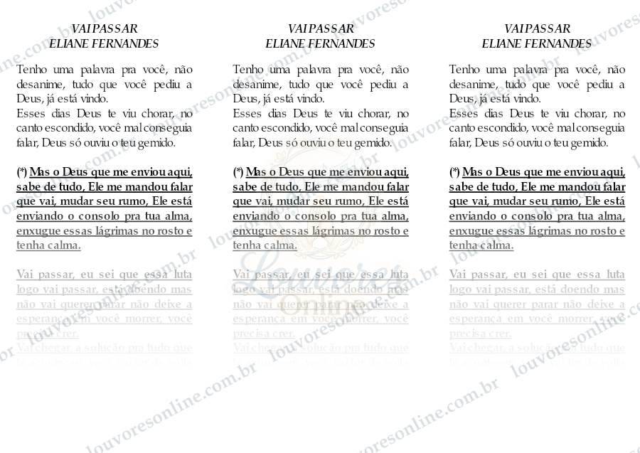 Prévia de Vai Passar