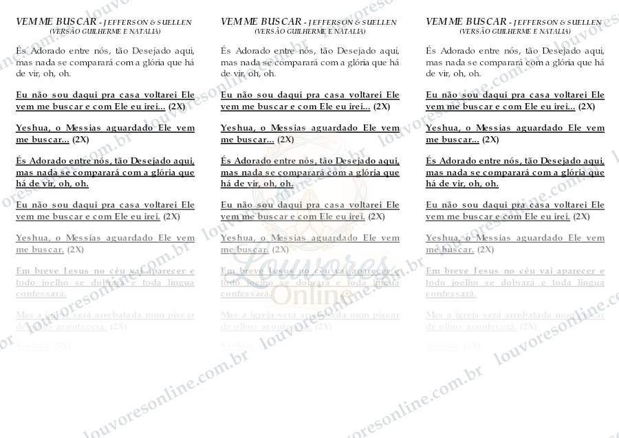Prévia de Vem Me Buscar