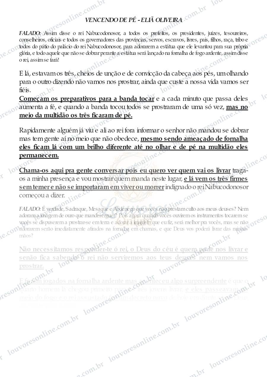 Prévia de Vencendo de Pé